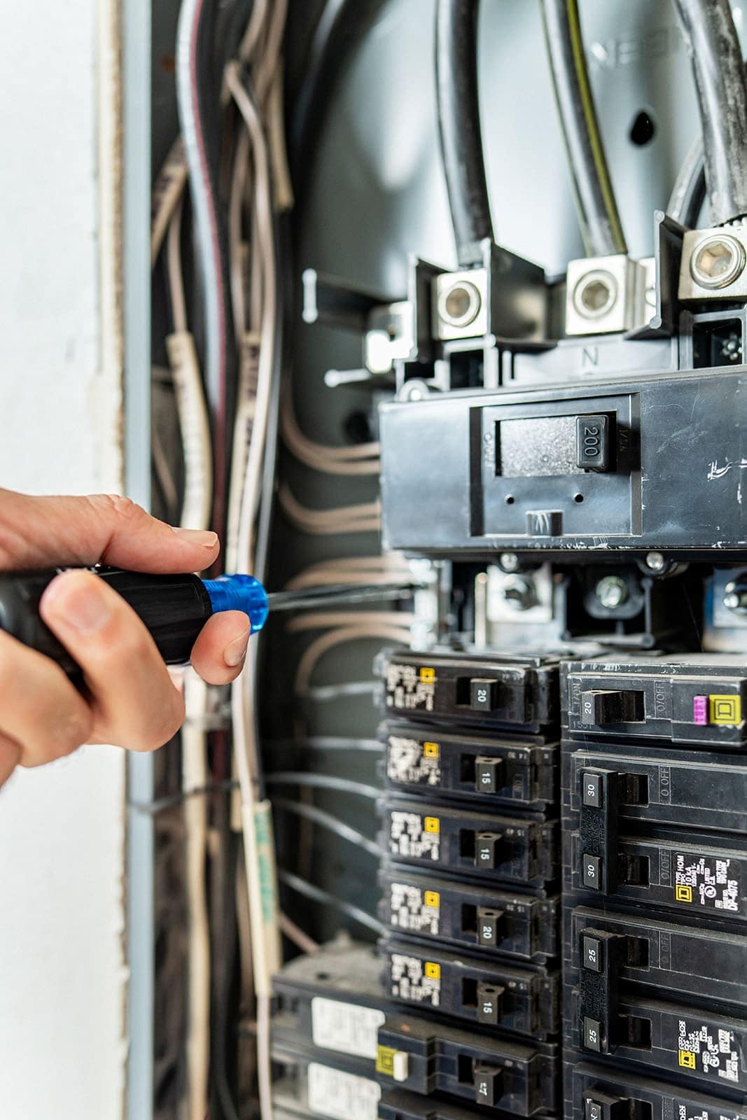 Checking main breaker capacity before adding a 240-volt EV charger circuit